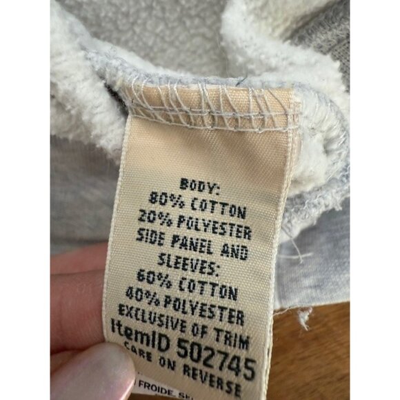 LL Bean Quilted Quarter Zip Womens Medium Jacket Sweater Pullover Gray Mock Neck - Picture 8 of 12